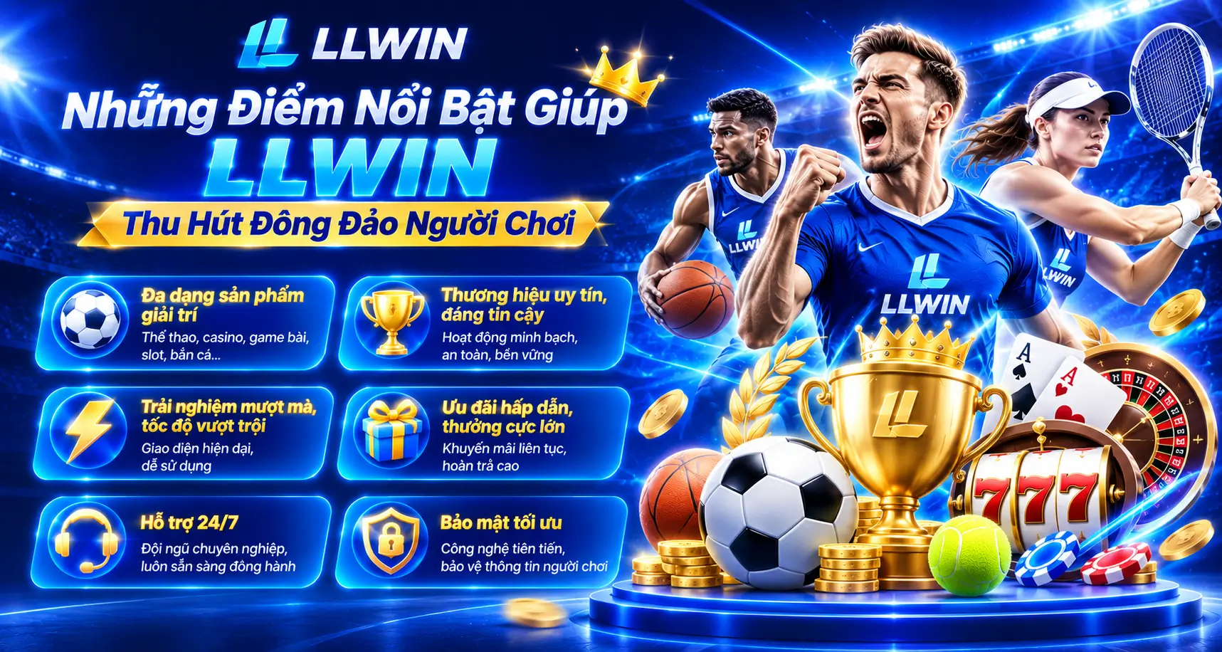 Những Điểm Nổi Bật Giúp LLWIN Thu Hút Đông Đảo Người Chơi